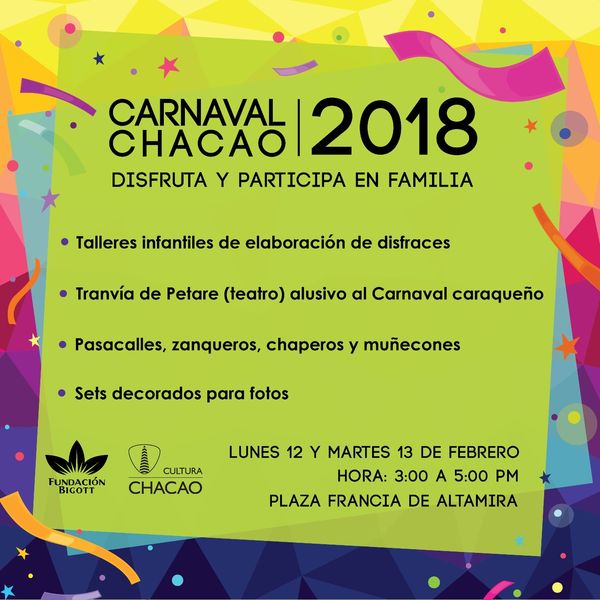 MSC Noticias - Flyer-Carnaval Cultura Chacao Com Teatro 
