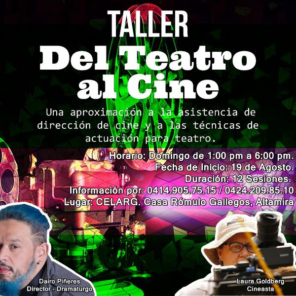 MSC Noticias - AFICHE-Taller-del-Teatro-al-Cine D Eventos Com Teatro 