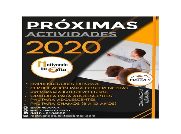 MSC Noticias - FLYER-ACTIVIDADES-MOTIVANDO-TU-EXITO-ENERO-FEBRERO-2020 Agencias Com y Pub Cursos y Seminarios 