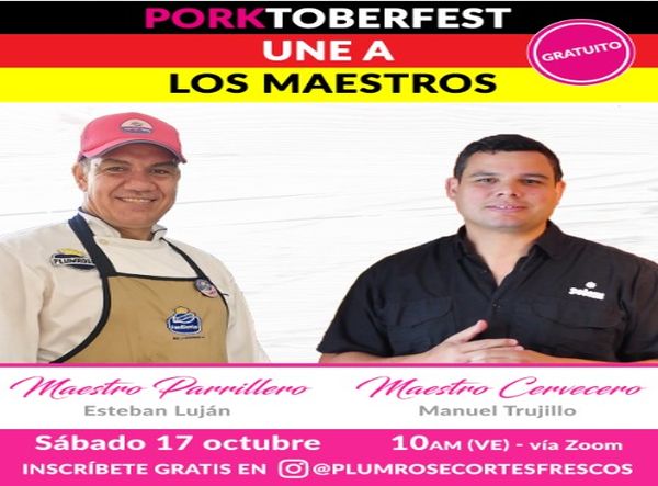 MSC Noticias - Porktoberfest-Plumrose-talleronline-cerdo-carne-proteina-salud-carnerosada-parrilla-oktoberfest Comstat Rowland Gastronomía 