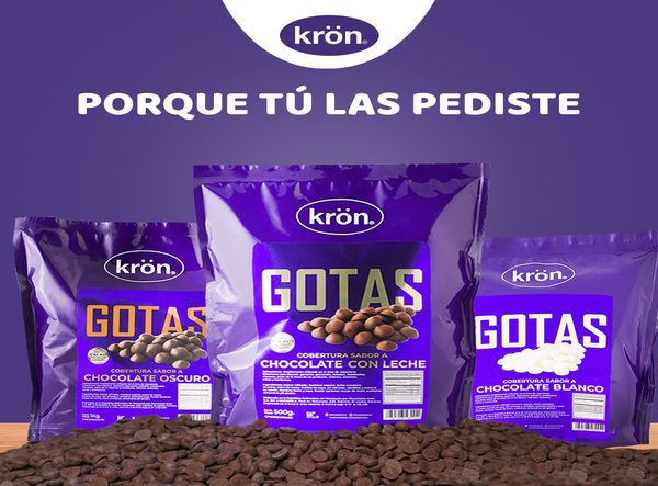 MSC Noticias - Gotas-de-Cobertura-de-Chocolate-con-Leche-Kron Gastronomía 