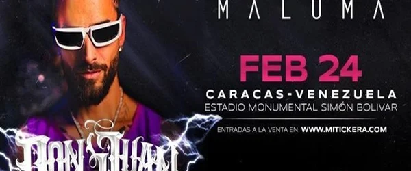 Maluma llevará su Gira “Don Juan World Tour’ ” a Venezuela en un concierto en el Monumental Simón Bolívar de Caracas